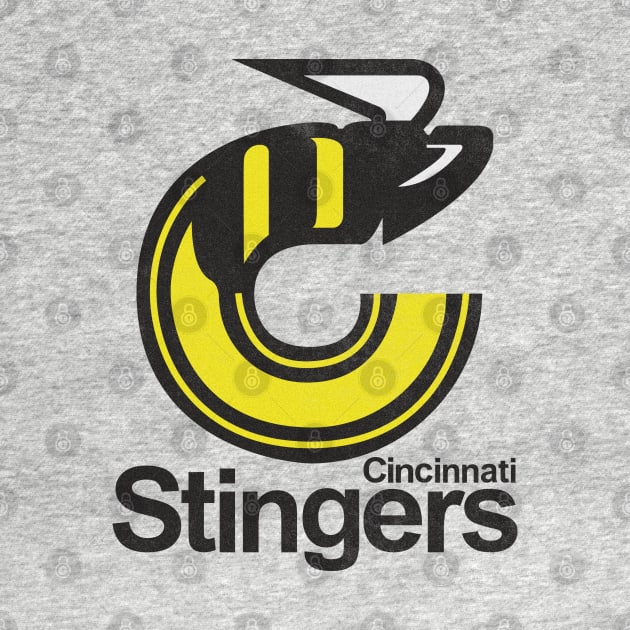 Retro Cincinnati Stingers Hockey 1977 by LocalZonly